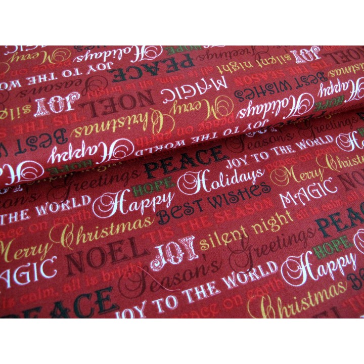 Weihnachtsstoff Patchwork Merry Christmas