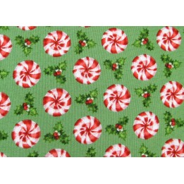 Weihnachtsstoff Patchwork Peppermint Candy