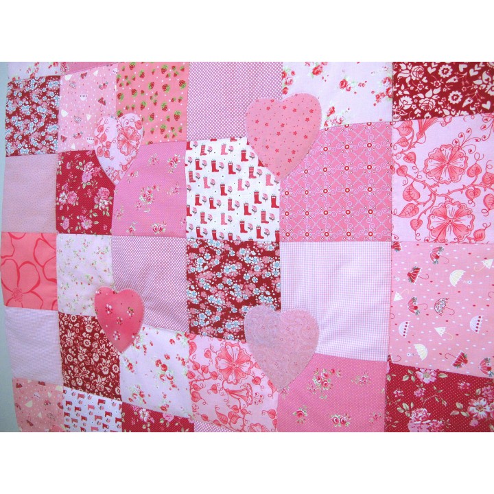 Krabbeldecke Babydecke mit Namen rosa