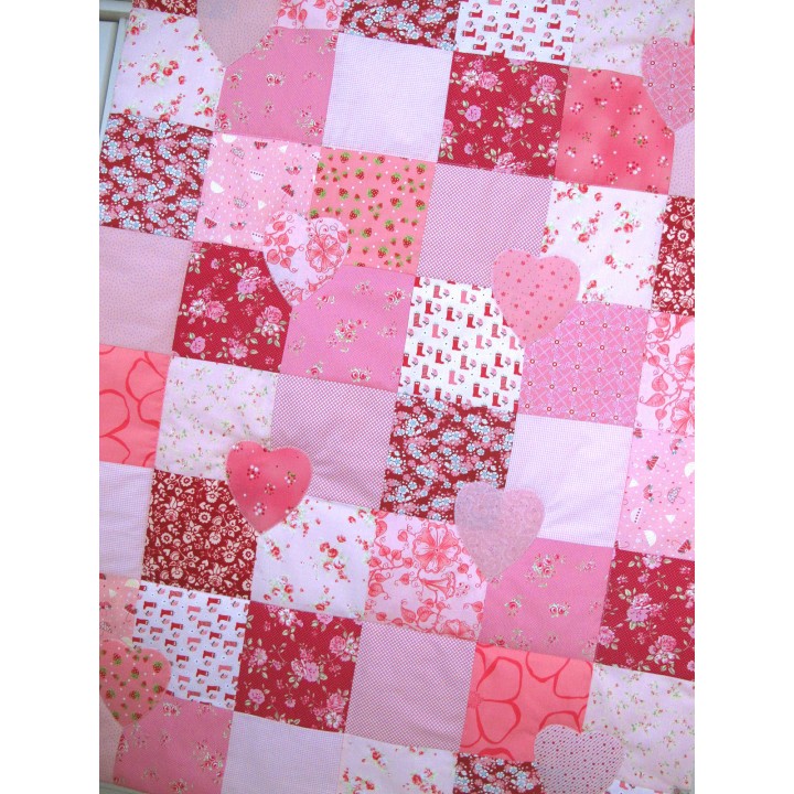 Krabbeldecke Babydecke mit Namen rosa