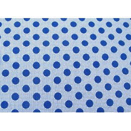 Tildastoff Punkte blau
