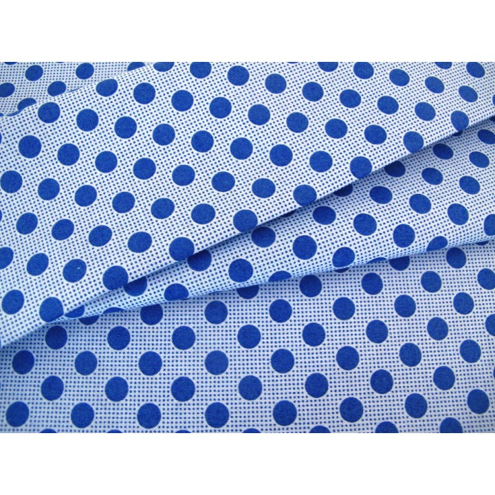 Tildastoff Punkte blau