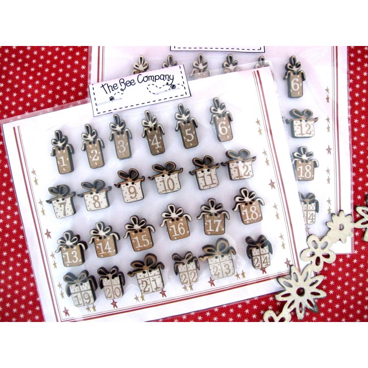Adventskalenderzahlen 1-24 Geschenke