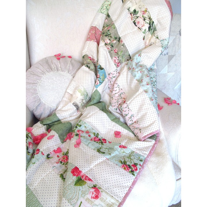 Quilt Patchworkdecke romantisch