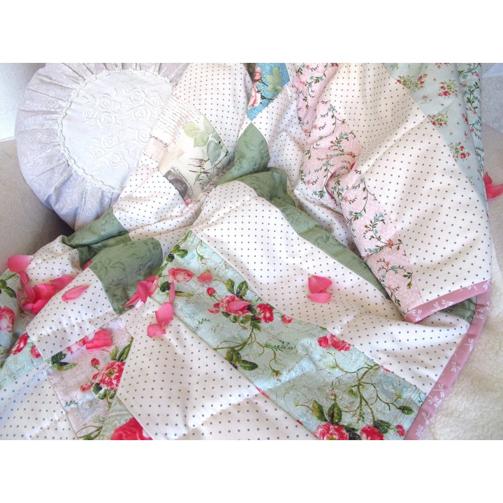 Quilt Patchworkdecke romantisch