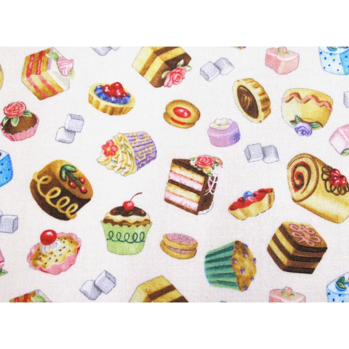 Patchworkstoff Petit Fours Fancy Tea Quiltstoff