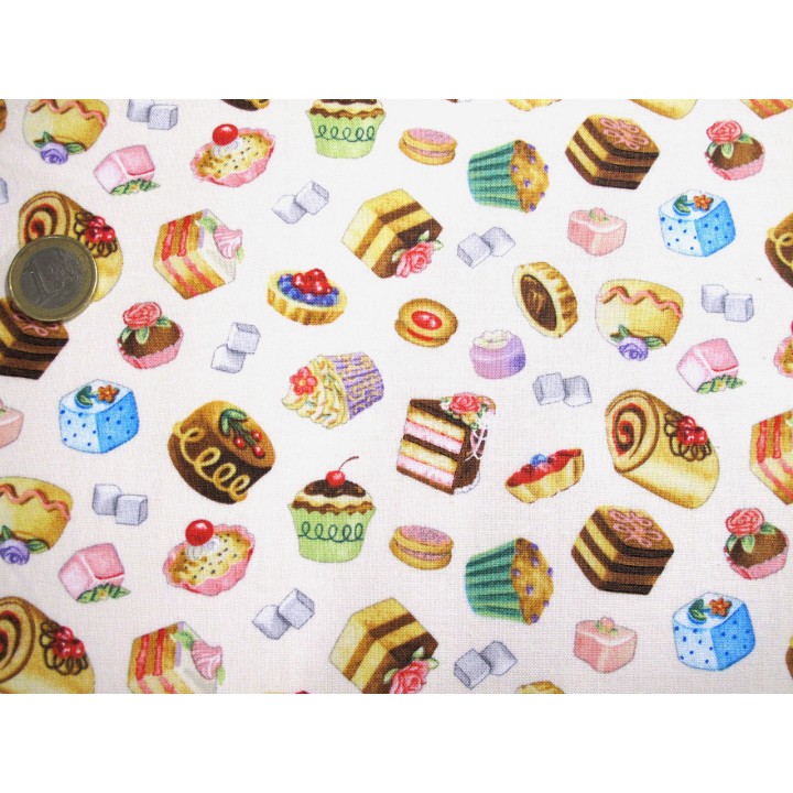 Patchworkstoff Petit Fours Fancy Tea Quiltstoff