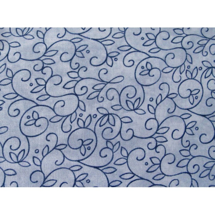 Patchworkstoff Ranken blau Winter Flurries