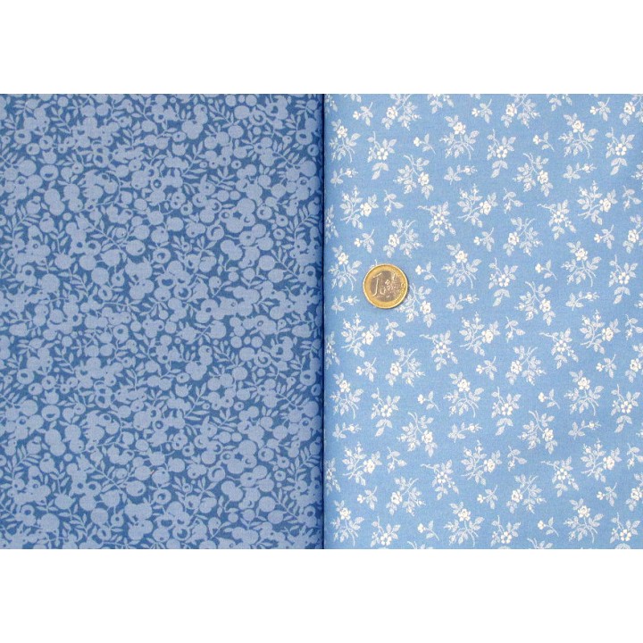 Stoffpaket Rosenstoffe blau