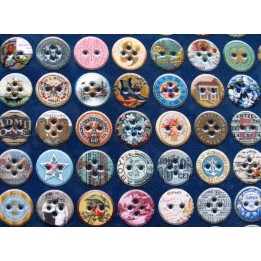 Patchworkstoff Knöpfe Junk Journal