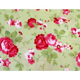 Rosenstoff Sophie grün Quiltstoff