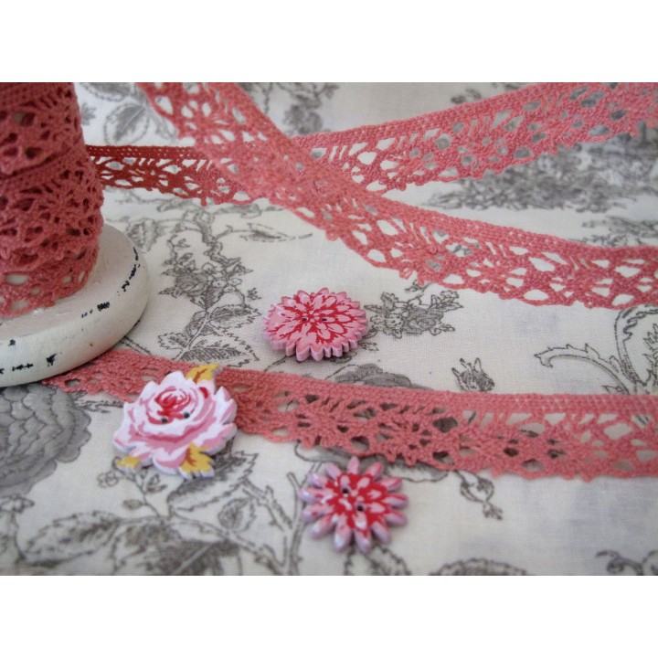 Häkelborte antik rosa