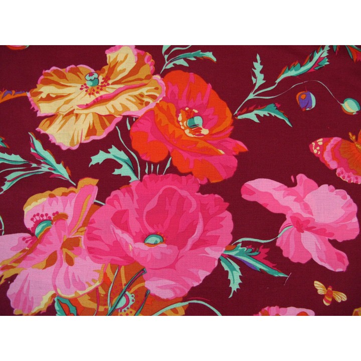 Patchworkstoff Mohnblumen Kaffe Fassett