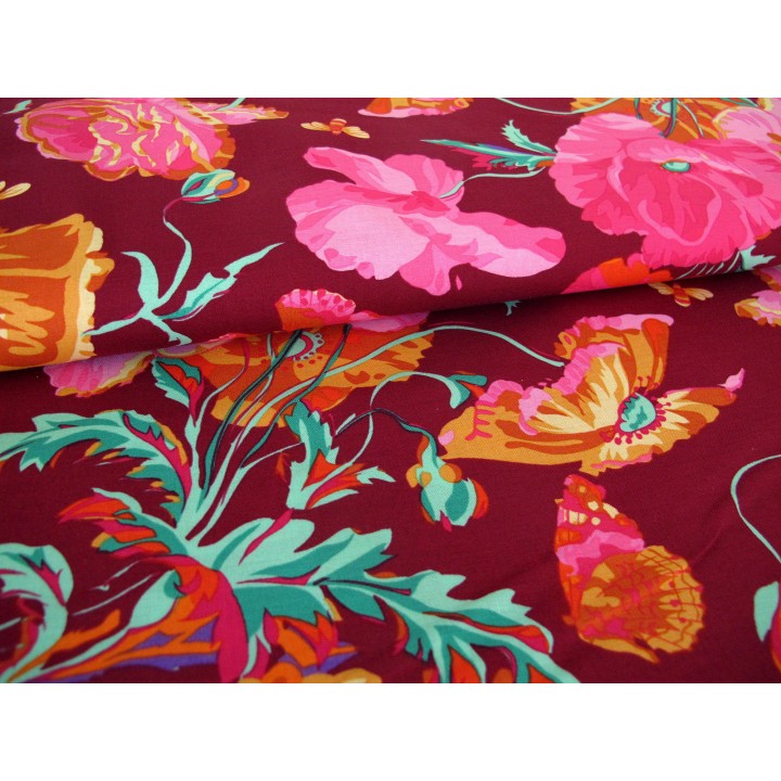 Patchworkstoff Mohnblumen Kaffe Fassett