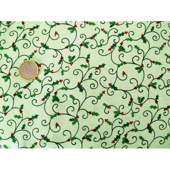 Patchworkstoff Weihnachtsstoff Holly Hill Christmas