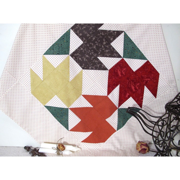 Tischdecke Patchwork Ahornblatt