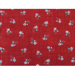 Weihnachtsstoff Patchwork Holly Berry Tree Farm