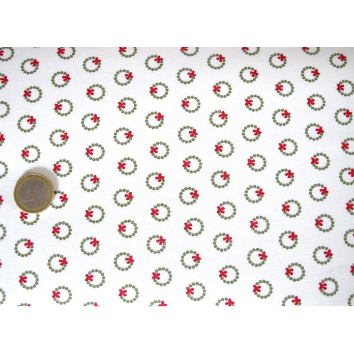 Weihnachtsstoffe Patchwork Christmas Eve Kränze