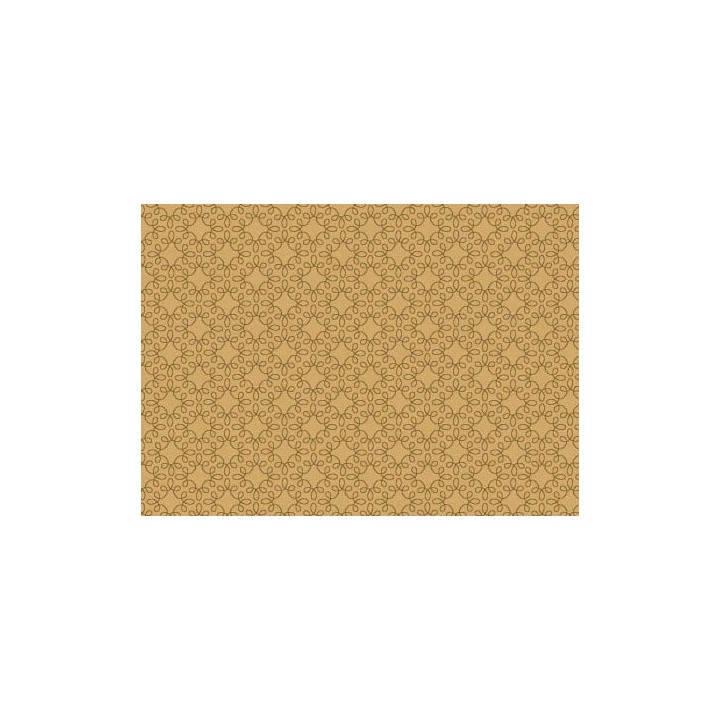 Stoff ocker Ornamente