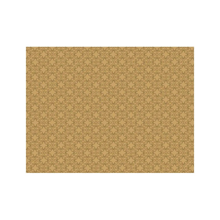 Stoff ocker Ornamente