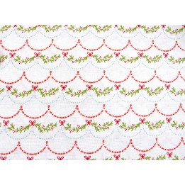 Weihnachtsstoff Patchwork Joyful Girlanden