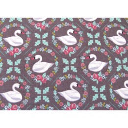 Patchworkstoff Schwan Swan Serenade