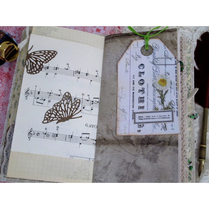 Tall Skinny Journal Schmetterling Tagebuch