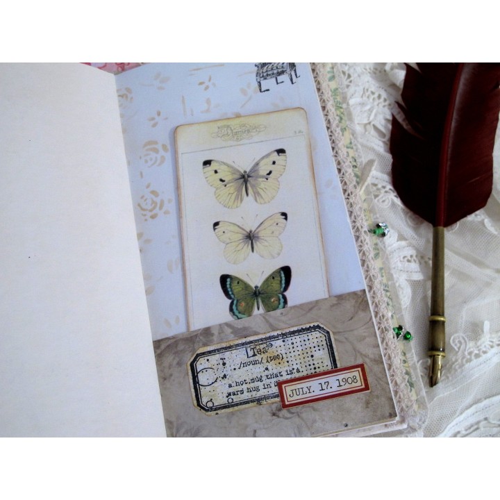 Tall Skinny Journal Schmetterling Tagebuch