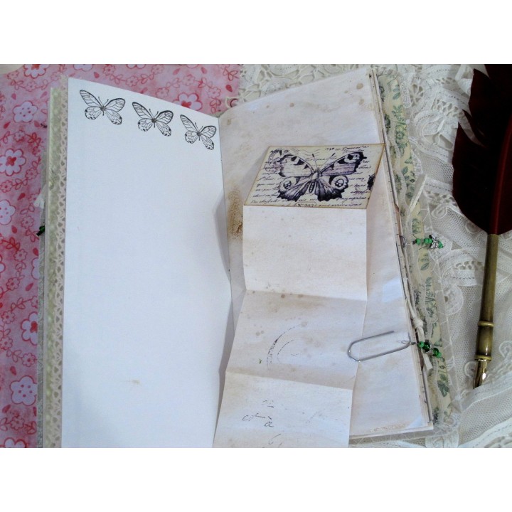 Tall Skinny Journal Schmetterling Tagebuch