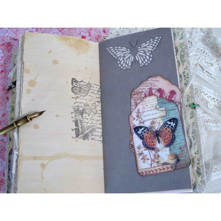 Tall Skinny Journal Schmetterling Tagebuch