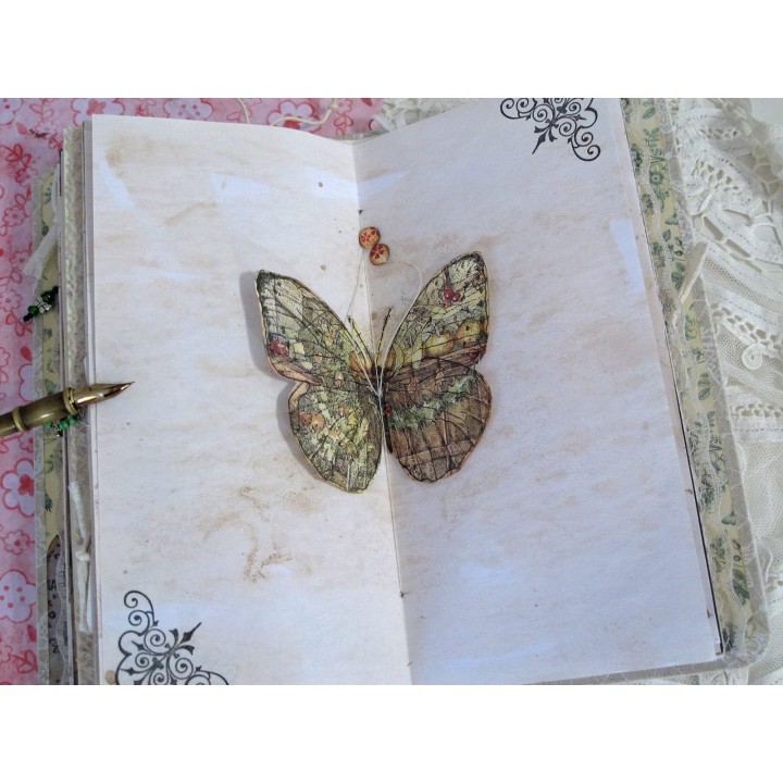 Tall Skinny Journal Schmetterling Tagebuch