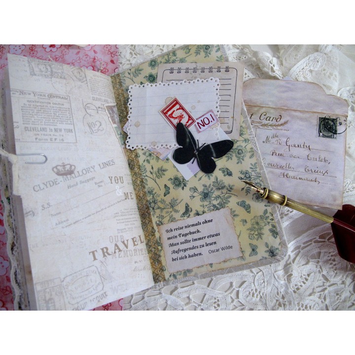 Tall Skinny Journal Schmetterling Tagebuch
