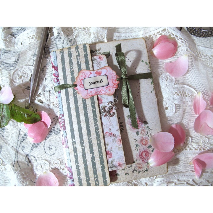 Junk Journal Mini floral Tagebuch