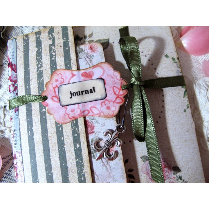 Junk Journal Mini floral Tagebuch