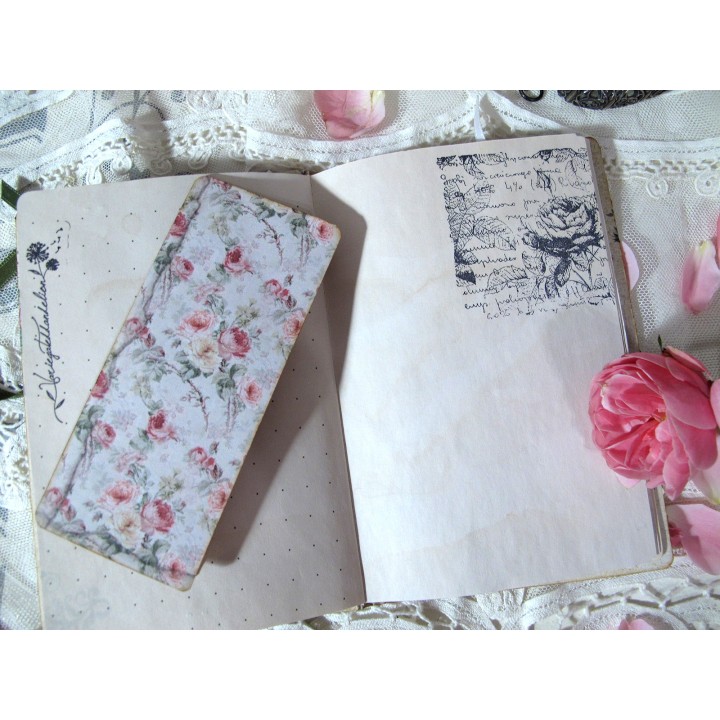 Junk Journal Mini floral Tagebuch