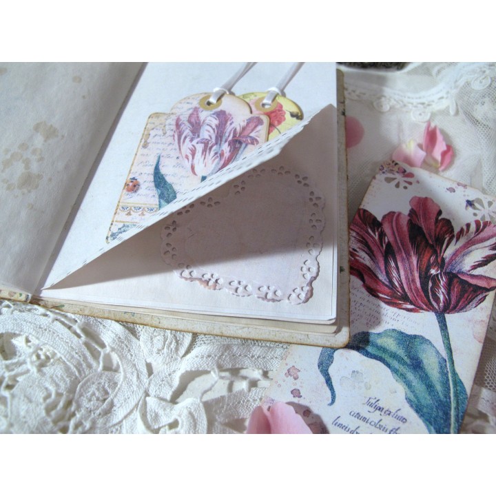 Junk Journal Mini floral Tagebuch