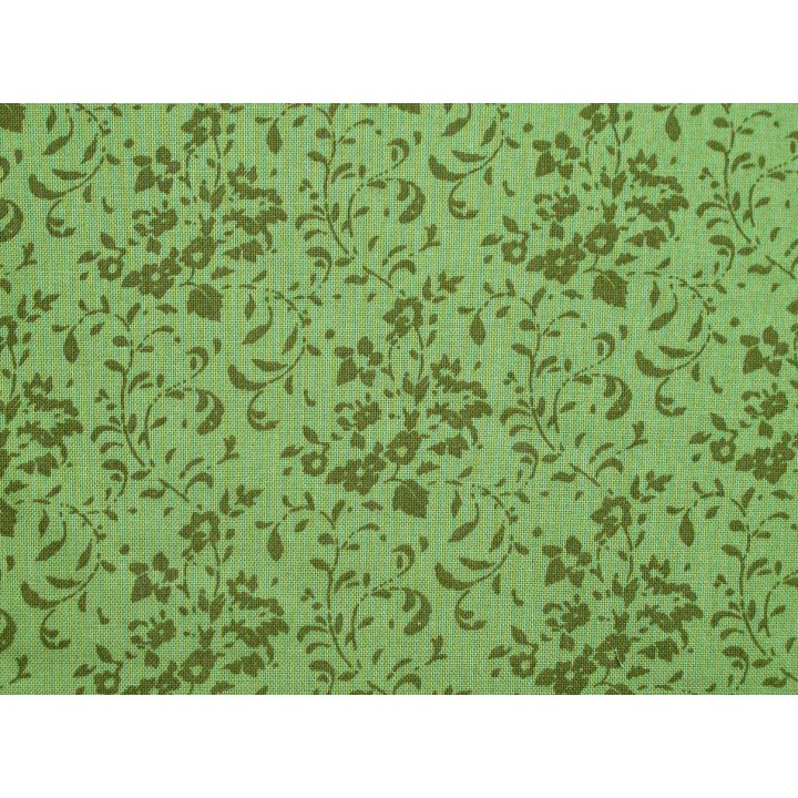 Patchworkstoff Blumen grün Laurelwood Baumwollstoff