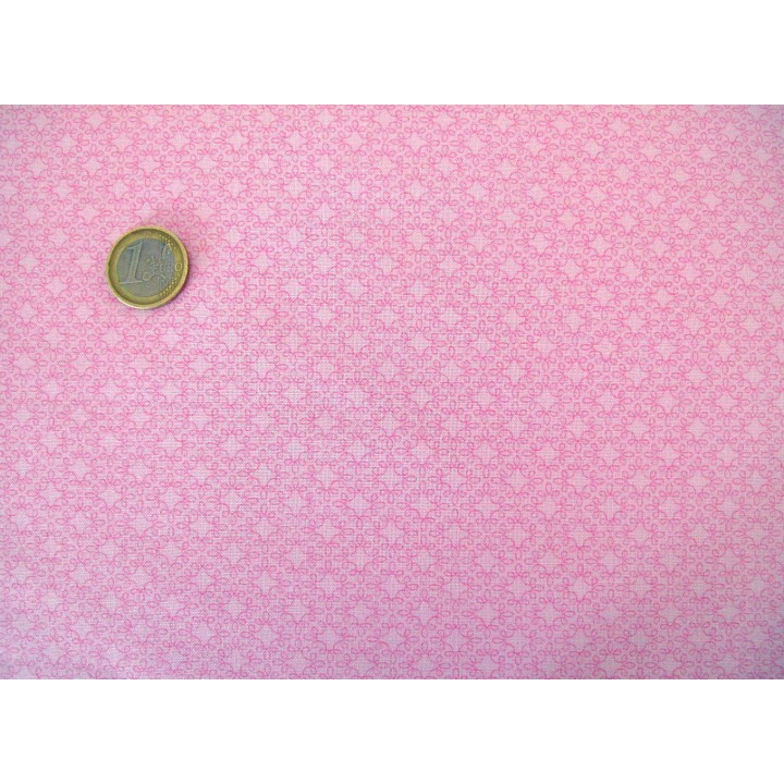 Fat Quarter Ornamente rosa