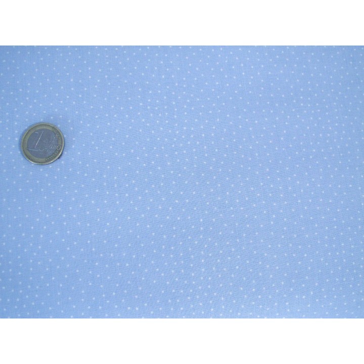 Westfalenstoff Pünktchen blau Baumwollstoff Punkte Dots Tupfen