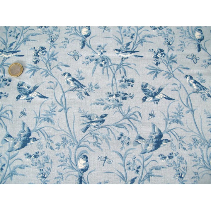 Patchworkstoff Baumwollstoff Tierstoff Blumen Vögel Antoinette Moda