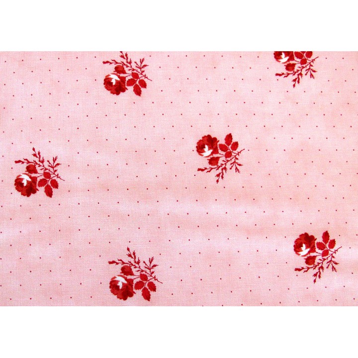 Rosenstoff Blumenstoff Baumwollstoff Ridgewood Patchworkstoff