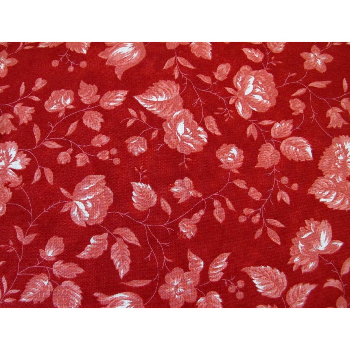 Rosenstoff Blumen Baumwollstoff Ridgewood Patchworkstoff