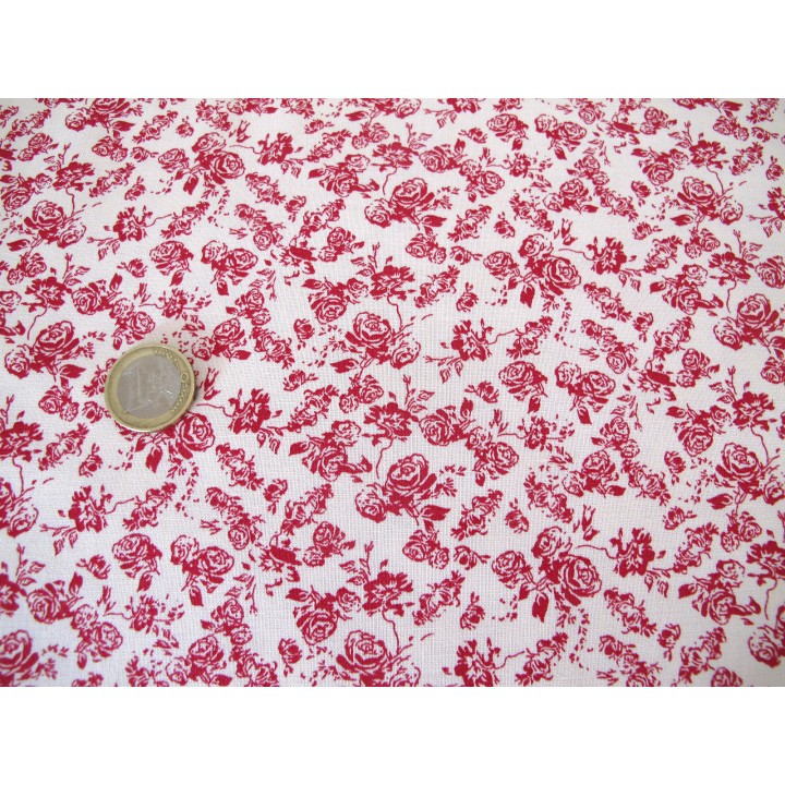 Baumwollstoff Rosen Blumen