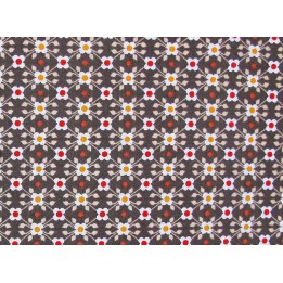 Stoff Ornamente braun