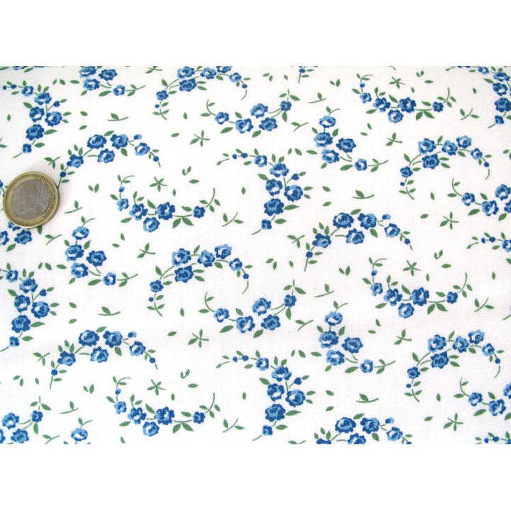 Rosenstoff Patchworkstoff Baumwolle Blumen Shoreline