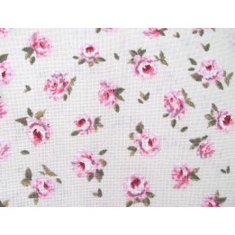 Canvas kleine Rosen Baumwolle Taschenstoff Kissenstoff Dekostoff Vorhangstoff