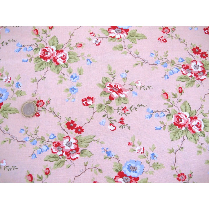 Patchworkstoff Blumen Rosen Baumwolle Sweet Liberty