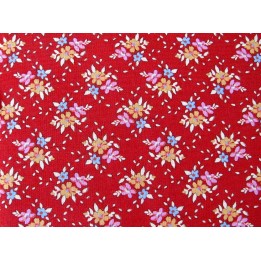 Tilda Stoff Blümchen rot Blumen Baumwolle Quiltstoff Creating Memories Patchworkstoff