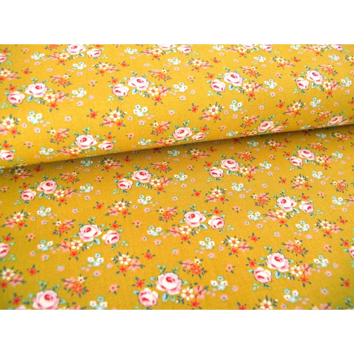 Tilda Stoffe Rosen Blumen Baumwolle Patchwork Quiltstoff Baumwolle  Blumen Creating Memories