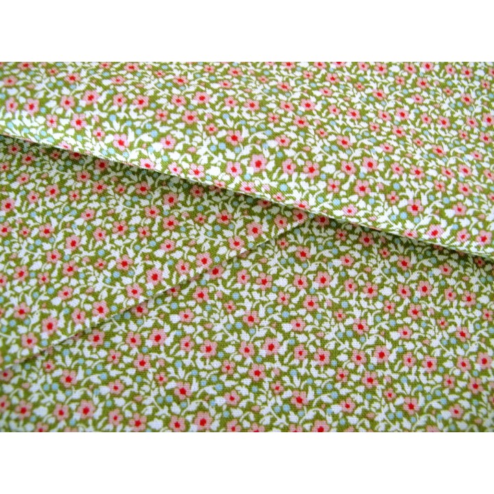 Tilda Stoffe Blümchen Blumen Baumwolle Patchwork Quiltstoff grün Creating Memories